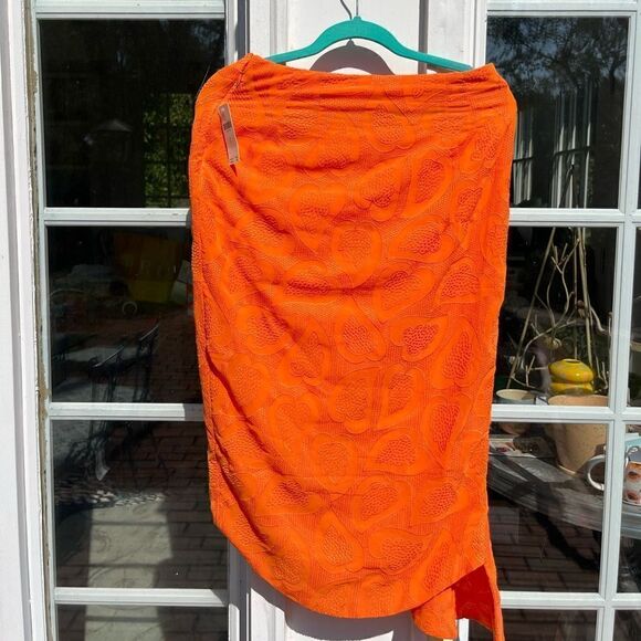 Anthropologie Maeve Embroidered Ruffle Wrap Skirt NWT - Picture 8 of 12